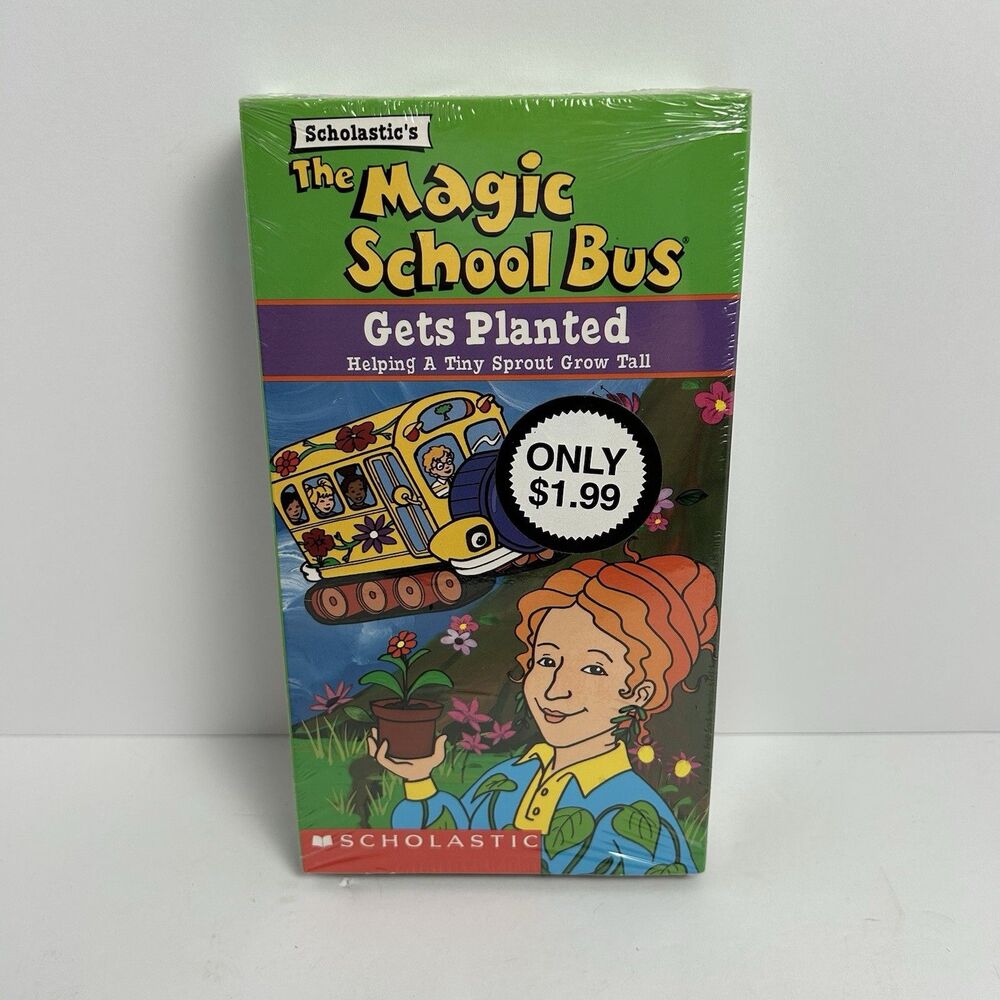 The Magic School Bus Gets Planted VHS Sealed 2001 Educational Cartoon Scholastic